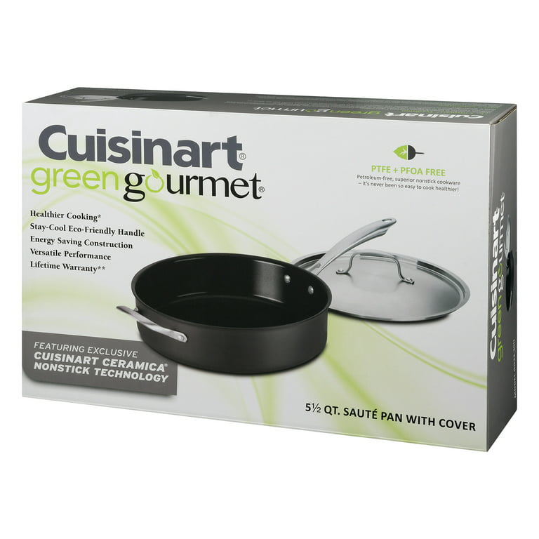 Cuisinart GG33-30H GreenGourmet Hard-Anodized Nonstick Saute Pan - 5.5 qt