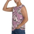 thumbnail image 3 of Daiia Rose Flowers Printed Men's Tank Tops,Casual Soft Sleeveless Gym Muscle Shirts Bodybuilding Tee-Small, 3 of 8