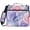 Watercolor Pink and Purple Roses, variant on Zipper Binder with Shoulder Strap 2 inch 3 Ring Waterproof File Folder Organizer Bag 500 Sheet Psychedelic Purple Rose
