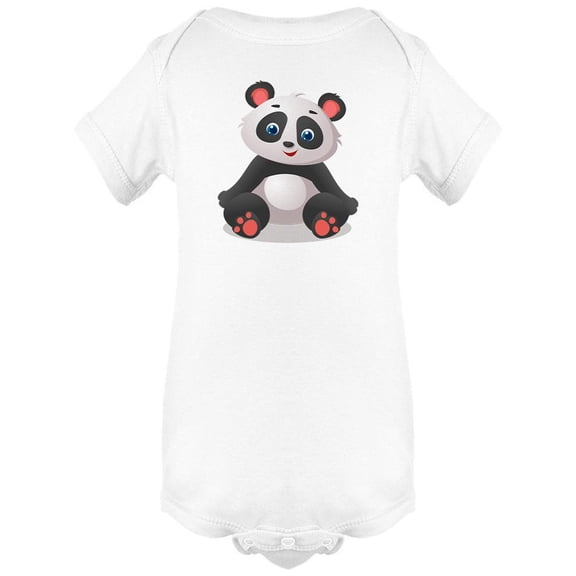 Cute Little Panda Sitting Bodysuit Infant -Image by Shutterstock, 6 Months
