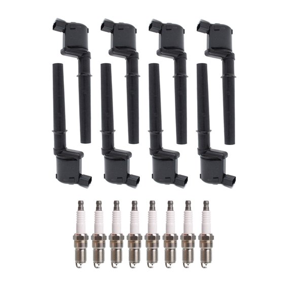 8 ISA Ignition Coils and 8 Spark Plugs Compatible with  07-12 Ford Mustang UF191 SP515 GN10193
