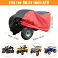 thumbnail image 2 of Unique Bargains L Size ATV Cover 210D Oxford Waterproof for Polaris for Honda for Yamaha XXL Size, 2 of 6