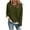 Army Green, variant on Women's Tops Faux Two-Layer Pullover Sweaterr For Women Crewneck Long Sleeve Shirts Green S