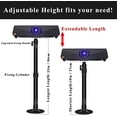 thumbnail image 3 of Soporte proyector mejorado, extensible universal, altura ajustable 15-22 in / 37-56 cm, giro ángulo ajustable 360°, negro, 3 of 3