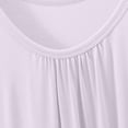 thumbnail image 4 of Fancifize Women's Nightgown Sleeveless Sleepwear Nightdress Modal Pleated Crew Neck Nightshirt Lounge Dresses XL-5XL, 4 of 5