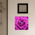 thumbnail image 3 of 10 Inch Wall Clock Battery Operated Silent Clock Decorative for Office, Kitchen, Outdoor, Living Room，A Pink Rose Lovely Pictures, 3 of 4