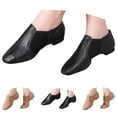 thumbnail image 5 of IUJSOY Unisex Leather Upper Elastic Jazz Shoe Slip on for Women and Men's Beginner Dance Shoes, 5 of 9