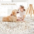 thumbnail image 6 of Washable Rugs 8x10 Area Rugs for Living Room,Modern Abstract Rugs for Bedroom,Large Carpets,Ultra Soft Faux Wool Retro Dining Room Rug,Non Slip&Non-Shedding Low Pile Print Rug-Orange-cream-brick Red-, 6 of 7