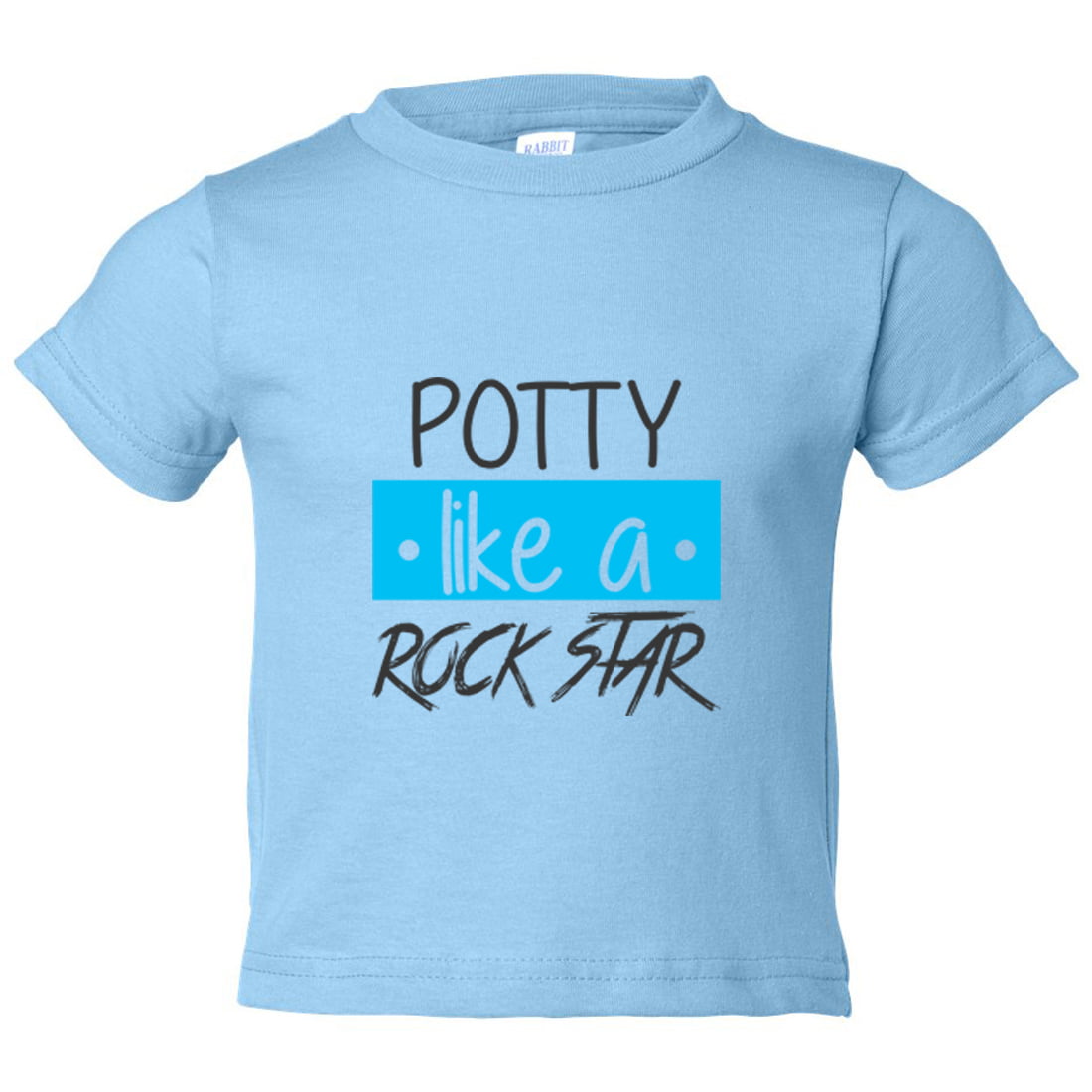 Rock Baby T-Shirt "Potty like a Rock Star" Funny Music Tee Gift 