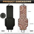 thumbnail image 7 of Eheartsgir Vintage Mandala Pattern Car Seat Covers for Universal Fit, Machine Washable Non-Slip Car Front Seat Covers 2-Pack Polyester Front Driver Passenger Pads, 7 of 7