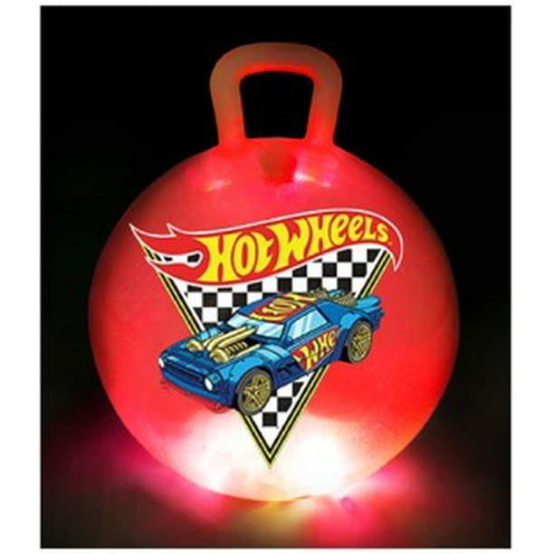Hot Wheels LED Hopper Ball by Flybar, Indoor and Outdoor Toy, For Kids