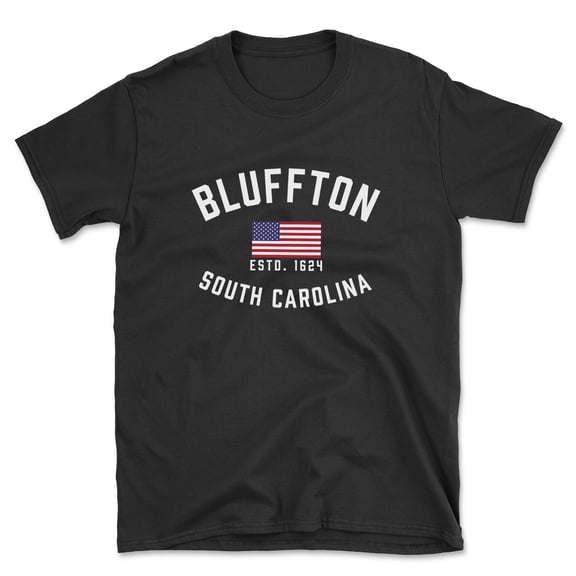 Bluffton South Carolina Patriot Men's Cotton T-Shirt