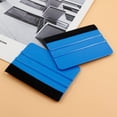 thumbnail image 5 of 4 Inch Plastic Felt Edge Squeegee Tool Vinyl Squeegee for Window Tint, Wallpaper, Decal Sticker, Blue, 2Pcs, 5 of 5