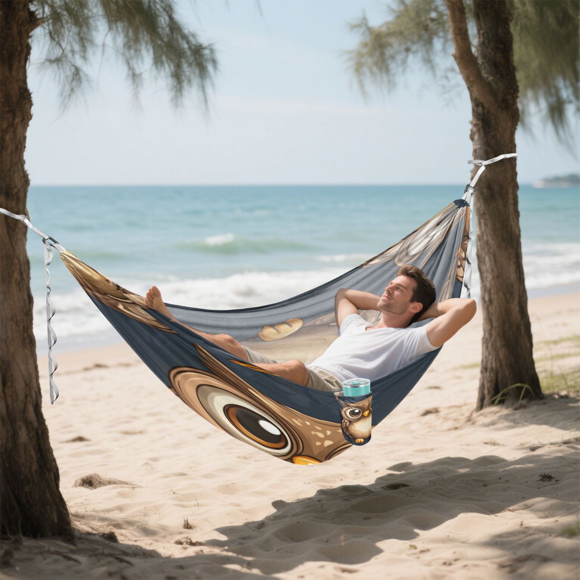 Hammock Camping Hammock Nylon Portable Hammock Travel Camping Hammock Cartoon Owl