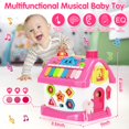 thumbnail image 2 of Casa musical Montessori de Toy Dreampark 8 en 1 para niñas de 1 a 2 años, 2 of 7