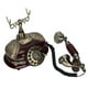 thumbnail image 5 of Teléfono Europeo Antiguo, Línea Fija Retro Clásica, Dial Giratorio, Respuesta De Una Tecla, Exquisito Para La Decoración De La Barra De La Sala De Estar YLSHRF Otros, 5 of 8