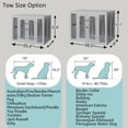 thumbnail image 2 of Eclife 35.4" Furniture Style Dog Crate Double Doors Wood Dog Cage Medium Dog House with Cushion for Indoor Use,Gray, 2 of 10