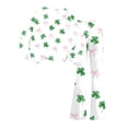 thumbnail image 7 of Grblisyd Girls 2 Piece Outfits Kids Crew Neck Long Sleeve Tops and Elastic Waist Flared Pants Cute Cartoon Print Sweatsuit Clothing Sets, 7 of 7