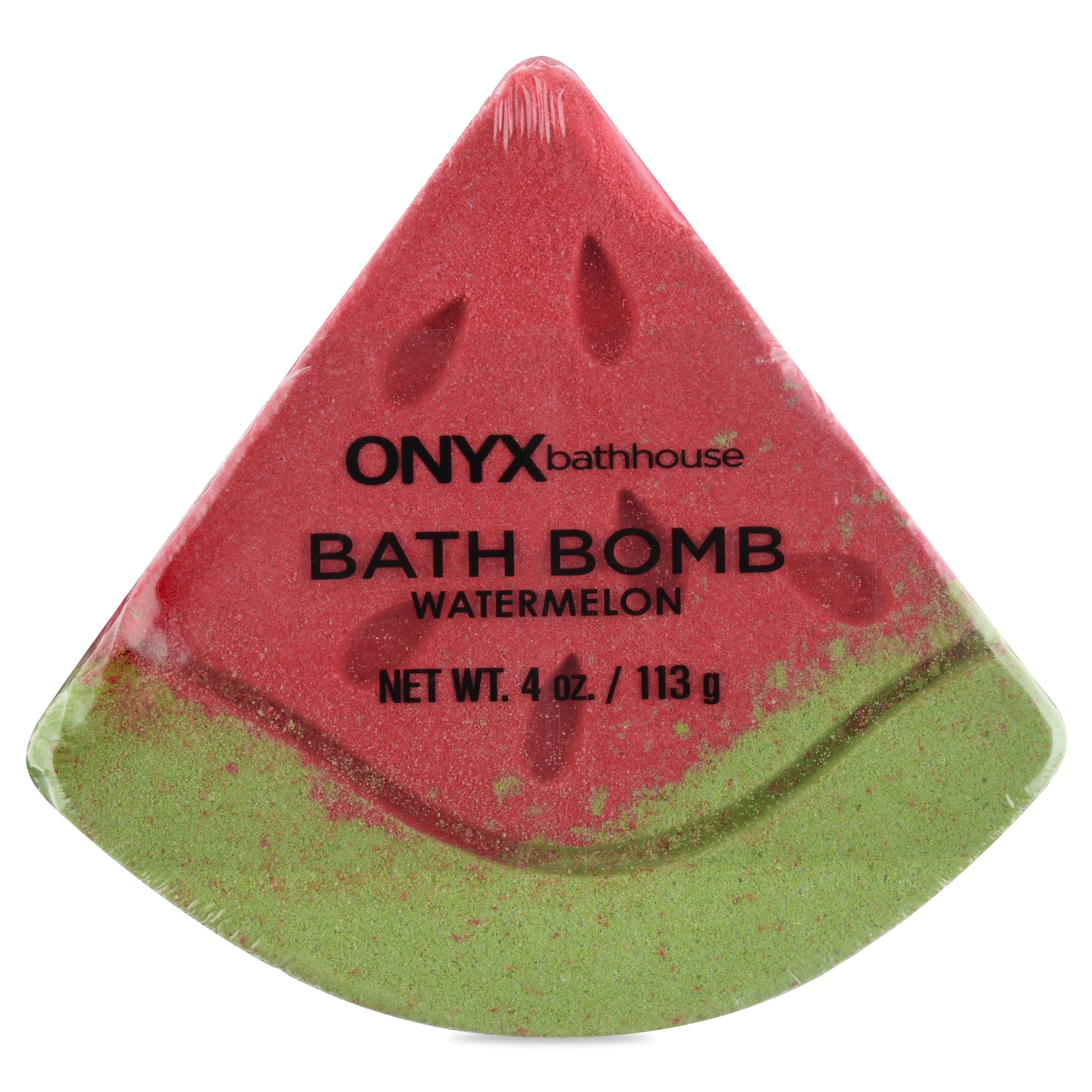 Onyx Bathhouse Watermelon Splash 4 oz Shaped Bath Bomb