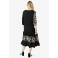 thumbnail image 2 of Roaman's Women's Plus Size Tiered Embroidered Dress, 2 of 5