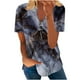 thumbnail image 2 of Fiudx Camisas para Mujer Blusa Informal de Manga Corta con Cremallera y Cuello Redondo para Mujer, 2 of 5