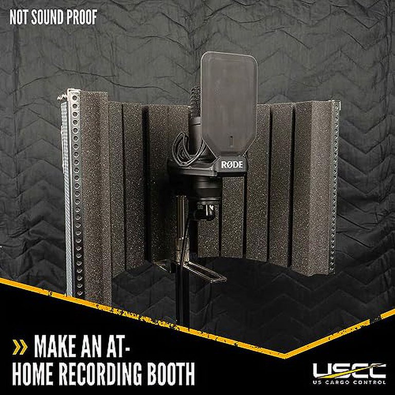US Cargo Control 80x72 Sound Dampening Blanket - Acoustic Blanket With Grommets, Machine Washable, 9 Lbs