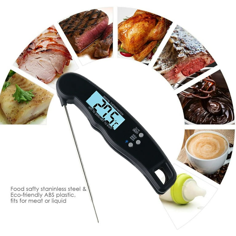 MANVINS Digital Meat Thermometer, Waterproof Instant Read Food