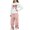 Pink, variant on Mooqilaa Girls Fall Outfit Sets, 2 Piece Printed Long Sleeve Tops and Cargo Pants Girls' Clothing Sets Size 10-12 Pink