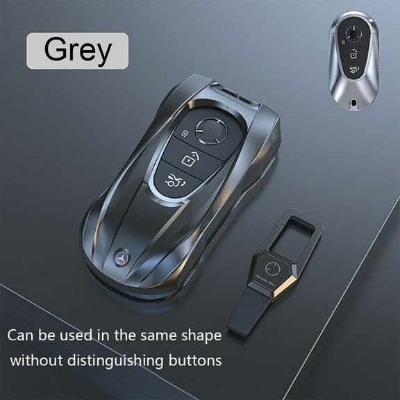 Metal Key Fob Cover For 2020 2021 2022 Mercedes Benz S E G Class Smart Keychain