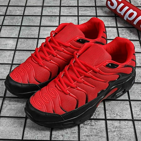 

Mens Lightweight Breathable Air Cushion Shoes Casual Sneakers For Running Sporting Activities