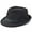 Black, variant on Mens Fedora Hat Trilby Summer Beach Sun Straw Hats Men Womens Panama Cap Brim -White