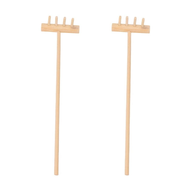 MasteelfCA 2pcs Mini Rakes Mini Zen Garden Rakes Meditation Sand Zen Garden Tools Kids Gift
