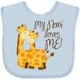 thumbnail image 3 of Inktastic My Noni Loves Me Boys or Girls Baby Bib, 3 of 4