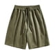 thumbnail image 1 of pstuiky Pantalones cortos deportivos, Pantalones cortos deportivos de verano para hombre con cintura elástica y bolsillos con cordón de color liso Pantalones cortos de golf, 1 of 3