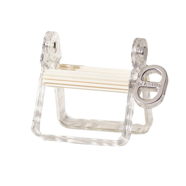 CAIROYAR Dispensador de pasta de dientes ZXCVWWE sin tubo de perforación, herramienta exprimidora de crema de manos sin desperdicios, herramienta exprimidora