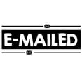 thumbnail image 1 of Printtoo E-Mailed Self Inking Rubber Stamp Pre-Inked Office Stamp- Home Office Business Stationery, 47 x 20 mm Black, 1 of 7