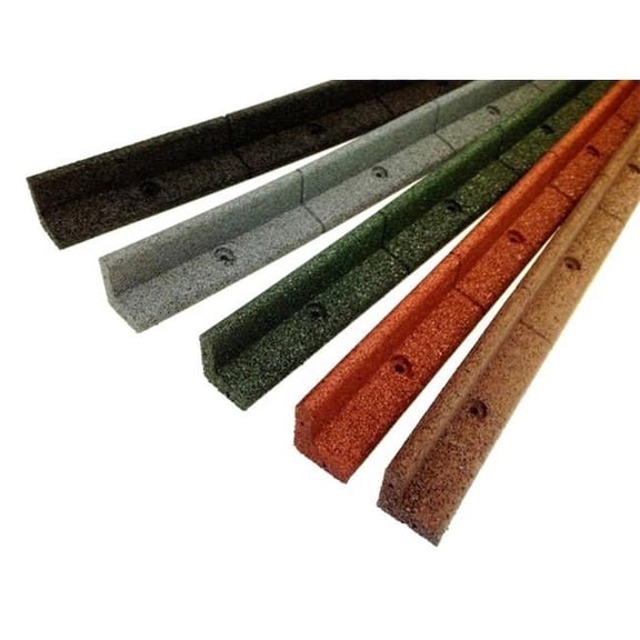 Hover Image to Zoom EcoBorder 4 ft. Brown Rubber Landscape Edging (6-Pack)