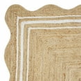 thumbnail image 3 of My Texas House Natural/White Scallop Jute with Border Area Rug, 5' x 8', 3 of 5