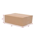 thumbnail image 2 of Alvantor 6 x 4 x 2 in Moving Boxes, Corrugated Cardboard Packing Boxes, Brown Shipping Boxes, 100 Pack, 2 of 9