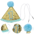 thumbnail image 2 of Miangastore Chapeau Conique en Tissu Bleu 1Ensemble 5.1x4.7in, 2 of 8