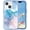 Blue, variant on Marble Pattern Case for iPhone 15 Plus, Cute Heavy Duty 3 in 1 Full Body Shockproof Hard PC+Soft Silicone Bumper Drop Protective Women Girls Phone Case for iPhone 15 Plus 6.7 Inch (Hot Pink)