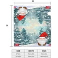 thumbnail image 5 of Christmas Snowfall Gnome Magnetic Mailbox Covers, Mail Wraps Garden Yard Home Decor for Outdoor Standard Size 21" Lx 18" W…, 5 of 6