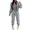Gray 2 pieces sets, variant on Womens Lounge Set Holiday Deals Usmixi Christmas 3 Pieces Outfits for Women Hooded Sweatshirt Coat Wine Glasses Cropped Tank Tops and Drawstring Jogger Pant Tracksuit Sets Sweatsuits Up to 65% off