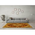 thumbnail image 3 of Ahgly Company Indoor Round Persian Yellow Traditional Area Rugs, 6' Round, 3 of 4