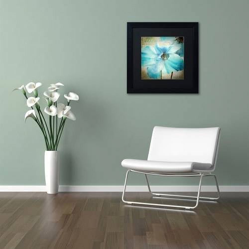 Trademark Fine Art "Himalayan Blue II" Canvas Art by Color Bakery Black Matte, Black Frame