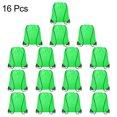 thumbnail image 3 of 16pcs mochila de cuerda de poliéster, bolsa de cincha, verde, 3 of 7