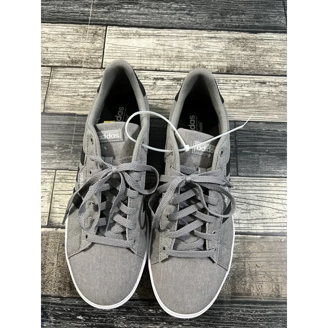 Adi-das Shoes Mens10.5 Daily 3.0 Sneakers Brey Canvas Lace Up Casual Low FW3270