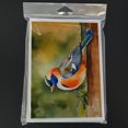 thumbnail image 3 of Mandarin Duck Greeting Cards Pack of 8 7 in x 5 in, 3 of 3