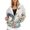 White, variant on Hoodies for Women Funny Strawberry / Butterfly / Flower Printed Long Sleeve Hooded Pullover Oversized Sweatshirt with Pockets