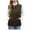 Coffee, variant on Women's Zip Up Padded Vest Lightweight Sleeveless Down Jacket Round Collar Quilted Gilet Winter Warm Outerwear with Pockets Olive Green